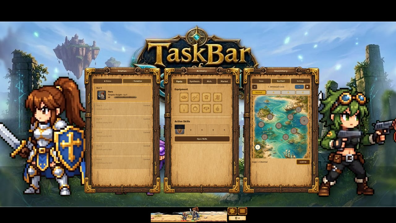 Task Bar of Ragnalis battle screenshot